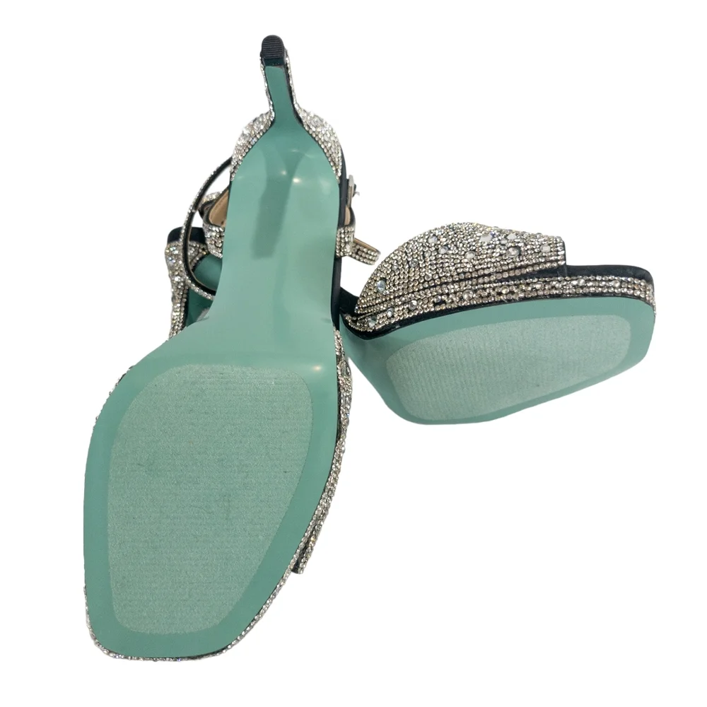 Blue by Betsey Johnson Suni Dress Sandals Black -9.5 - Picture 4 of 4